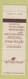 Matchbook Cover - Paul Revere House Tustin CA