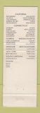 Matchbook Cover - Chuck's Steak House Kihei Kaanapali Hawaii