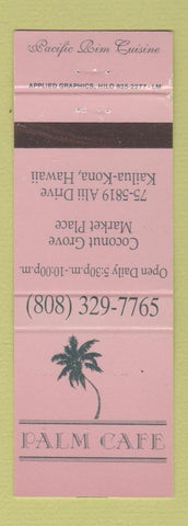 Matchbook Cover - Palm Cafe Kailua Kona Hawaii