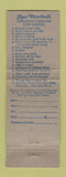 Matchbook Cover - Shair Waterbeds Honolulu Hawaii WEAR