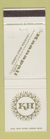 Matchbook Cover - Kaanapali Hotel Lahaina Maui Hawaii