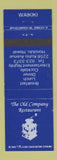 Matchbook Cover - Old Company Restaurant Honolulu Hawaii Waikiki