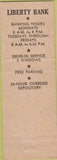 Matchbook Cover - Liberty State Bank St Paul MN
