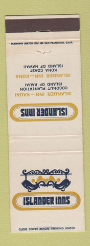 Matchbook Cover - Islanders Inns Kauai Kona Hawaii