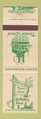 Matchbook Cover - Twain Land Hannibal MO Holiday Inn Mark Twain