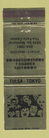 Matchbook Cover - Goodtime Charlie's Conglomeration Tulsa OK Laurel Hardy WEAR