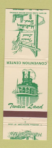 Matchbook Cover - Twain Land Hannibal MO Holiday Inn Mark Twain