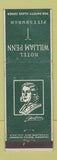 Matchbook Cover - Hotel William Penn Pittsburgh PA