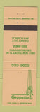 Matchbook Cover - Geppetto Restaurant Georgetown Washington DC
