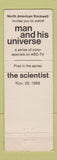 Matchbook Cover - Man and His Universe TV Show ABC 1968 WEAR