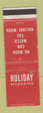 Matchbook Cover - Holiday Magazine WEAR