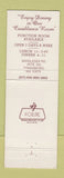 Matchbook Cover - Bogie's Restaurant Tyngsboro MA WEAR