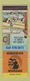 Matchbook Cover - Hendriksen Insurance Houghton Lake MI WEAR