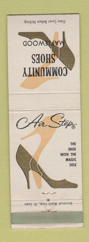 Matchbook Cover - Community Shoe Shore Air Step NJ