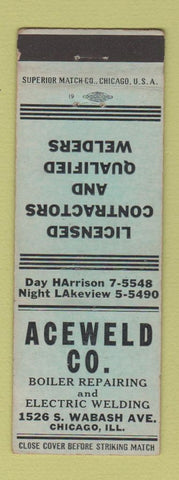 Matchbook Cover - Aceweld Welding Chicago IL