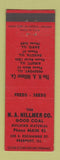 Matchbook Cover ?ï?¾?? HA Hillmer Coal Freeport Ridott Dakota Davis IL
