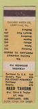 Matchbook Cover - Reed Tavern Portland OR