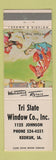 Matchbook Cover - Tri State Window Company Keokuk IA