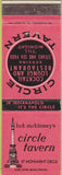 Matchbook Cover - Circle Tavern Indianapolis IN