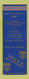 Matchbook Cover - Chick's Phililps 66 oil gas Pineville MO SAMPLE