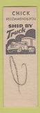 Matchbook Cover - Chick's Phililps 66 oil gas Pineville MO SAMPLE