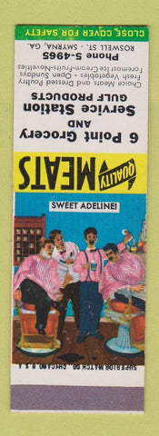 Matchbook Cover - 9 Point Grocery Gulf oil gas Smyrna GA SAMPLE