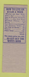 Matchbook Cover - Pop's Cafe Service oil gas Marshall Junction MO SAMPLE