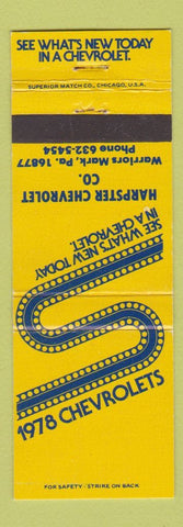 Matchbook Cover - 1978 Chevrolet Harpster Warriors Mark PA
