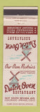 Matchbook Cover - Dutch Oven Restaurant Colorado Springs