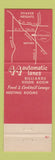 Matchbook Cover - Ambassador Lanes Bowling Bedford OH