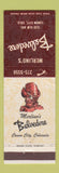 Matchbook Cover - Merlino's Belvedere Canon City Colorado