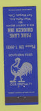 Matchbook Cover - Park Lane Chicken Inn Fort Morgan Colorado