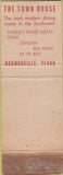 Matchbook Cover - The Town House Brownsville TX WORN