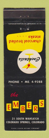 Matchbook Cover - The Embers Colorado Springs WEAR
