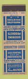 Matchbook Cover - Bruning Products Colorado Blueprint Denver