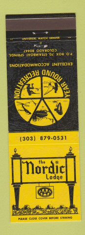 Matchbook Cover - Nordic Lodge Steamboat Springs Colorado