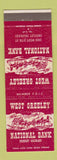 Matchbook Cover - West Greeley National Bank Colorado