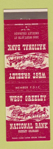Matchbook Cover - West Greeley National Bank Colorado