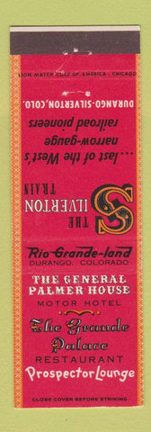 Matchbook Cover - Silverton Train General Palmer House Durango Colorado