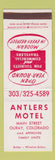 Matchbook Cover - Antlers Motel Ouray Colorado