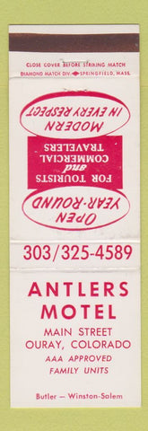 Matchbook Cover - Antlers Motel Ouray Colorado