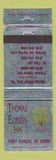 Matchbook Cover - Thomas Edison Inn Port Huron MI