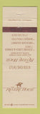 Matchbook Cover - Paul Revere House Tustin CA