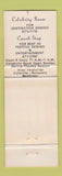 Matchbook Cover - Al Green's on the Hill Detroit MI