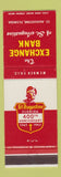 Matchbook Cover - Exchange Bank St Augustine FL