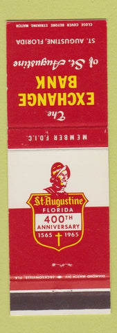 Matchbook Cover - Exchange Bank St Augustine FL
