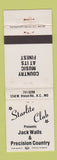 Matchbook Cover - Starlite Club Jack Walls Kansas City MO WEAR