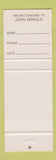 Matchbook Cover - John Arnold Music Wrangler Jeans Showcase