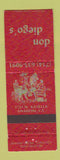Matchbook Cover - Don Diego's Mexican Food Anaheim CA
