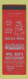 Matchbook Cover - Mrs. Mac's Restaurant Kissimmee FL WEAR